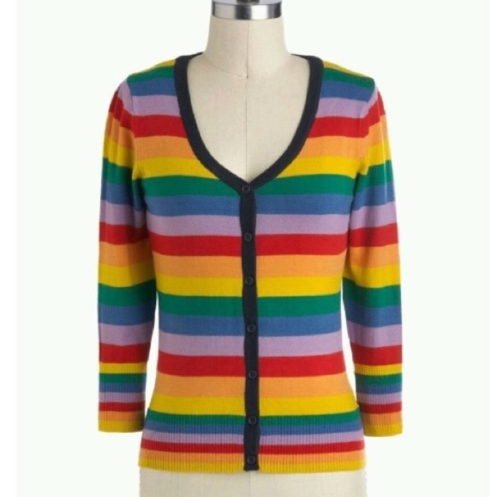 Modcloth Rainbow Cardigan